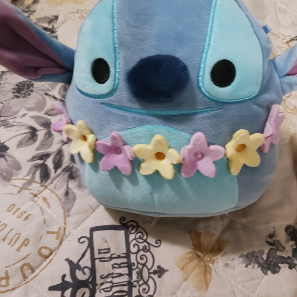 Squishmallows Stitch with Floral Garland